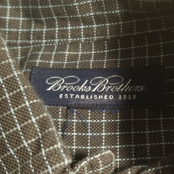 Brooks brothers Green Plaid Shirt L 34 1/2" W25" - Picture 2 of 8